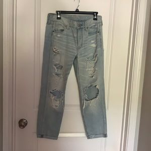 AE Distressed Ripped Boyfriend Jean